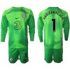 Maglia da Calcio Portiere a Maniche Lunghe Chelsea Arrizabalaga 1 2022-23 Verde per Bambino